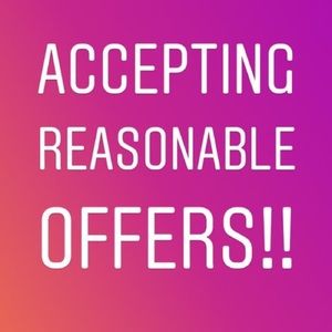 Accepting all reasonable offers!!!!